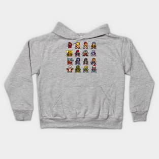 8-bit Heroic Warriors Kids Hoodie